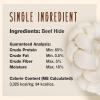 imageCadet Premium Grade Beef Hide for Dogs Long Lasting Rawhide Donut Bone Single Ingredient Dog Chews 8 Inch 1 Count
