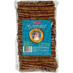 imageCadet Gourmet Premium Quality Rawhide Beef Munchy Sticks for Dogs 150Pack