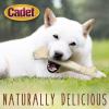 imageCadet Beef Hide Knotted Dog Chews Natural Rawhide Bone LongLasting BeefFlavored Treat for Dogs 24Inch Braided BoneKnotted Bone
