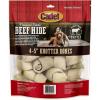imageCadet Premium Grade Beef Hide Dog Chews 4quot5quot LongLasting Knotted Rawhide Bones SingleIngredient Natural Flavor 1 Pound
