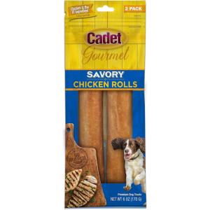 imageCadet Gourmet Savory Chicken Rolls Rawhide Alternative Savory Rolls 6 oz6 Ounce Pack of 1