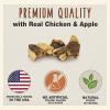 imageCadet 2 Pack Gourmet Chicken Dog Treats Variety Pack  Apple Wraps ampamp Chicken Breast  2 x 14 oz  Healthy HighProtein Snacks for Dogs