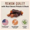 imageCadet Gourmet Sweet Potato ampamp Chicken Wraps LimitedIngredient Dog Chews Healthy and Natural Training Treats for Small and Large Dogs 14 ozDuck  Sweet Potato