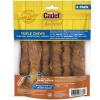 imageCadet Gourmet Triple Chews LongLasting Pork Hide Sticks with Sweet Potato and Chicken Healthy Dog Treats for Small ampamp Large Dogs 6 CountChicken