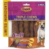 imageCadet Gourmet Triple Chews LongLasting Pork Hide Sticks with Sweet Potato and Chicken Healthy Dog Treats for Small ampamp Large Dogs 6 CountDuck