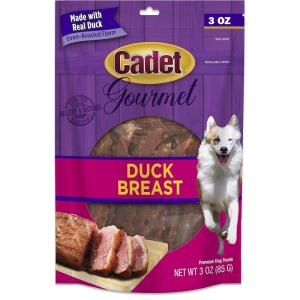imageCadet Gourmet Duck Breast Jerky Dog Treats Healthy LongLasting HighProtein Training Treats for Small ampamp Large Dogs 40 ozDuck Breast