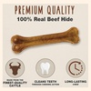 image:imageCadet Premium Grade Pressed Beef Hide Bones LongLasting Rawhide Dog Chews 8Inch 6 Count