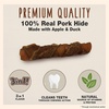 image:imageCadet Gourmet Triple Chews LongLasting Pork Hide Sticks with Apple and Duck Healthy Dog Treats for Small amp Large Dogs 18 Count