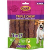 image:imageCadet Gourmet Triple Chews LongLasting Pork Hide Sticks with Apple and Duck Healthy Dog Treats for Small amp Large Dogs 18 Count