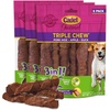 image:imageCadet Gourmet Triple Chews LongLasting Pork Hide Sticks with Apple and Duck Healthy Dog Treats for Small amp Large Dogs 18 Count