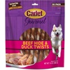 image:imageCadet Gourmet Beef Hide amp Chicken Twists Dog Chew Sticks 100 Count 5  100 real beef hide with chicken treats for small amp large dogs gourmet beef rawhide chew sticks natural chews for dogsDuck